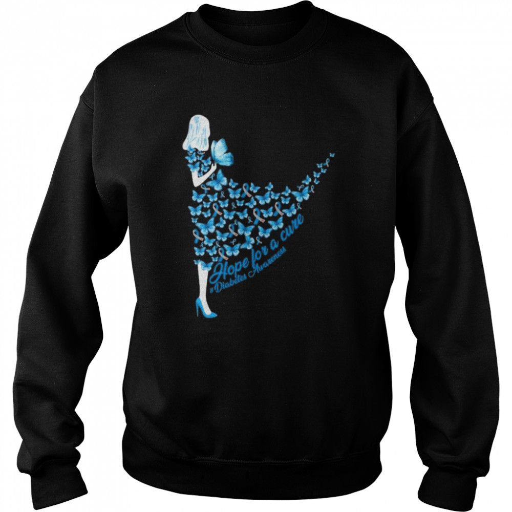 Hope for a cure diabetes awareness shirt Unisex Sweatshirt