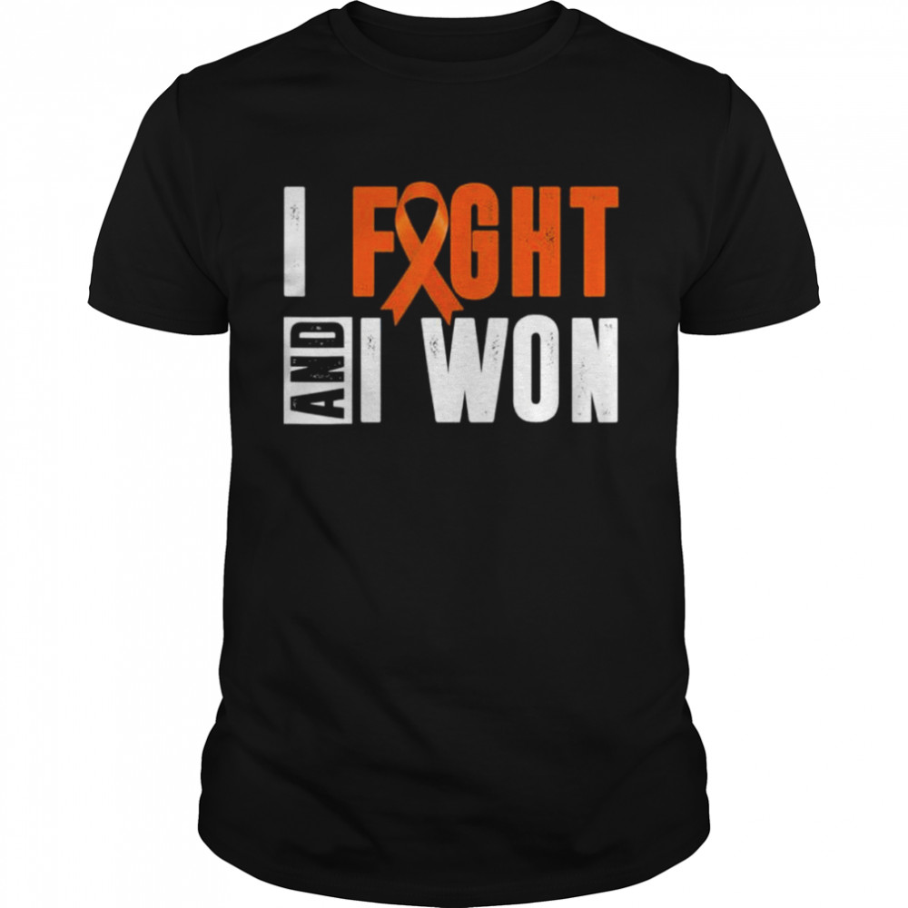 I fight and I won neurodiversity adhd awareness adhd warrior shirt Classic Men's T-shirt