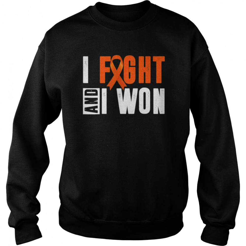 I fight and I won neurodiversity adhd awareness adhd warrior shirt Unisex Sweatshirt