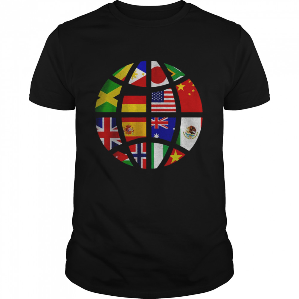 International World Flags Traveler Travelling World Flags T- Classic Men's T-shirt