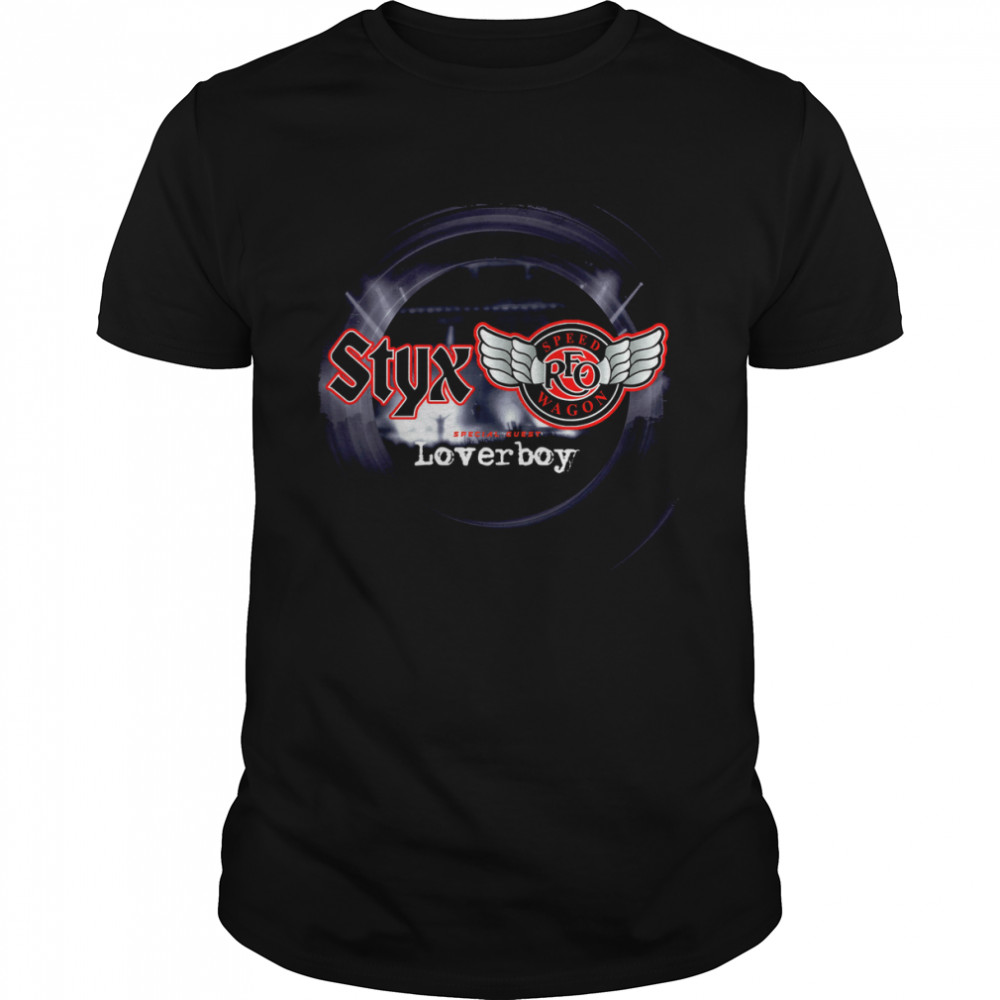 STYX Tour 2022 REO Speed Wagon Loverboy Band T  Classic Men's T-shirt