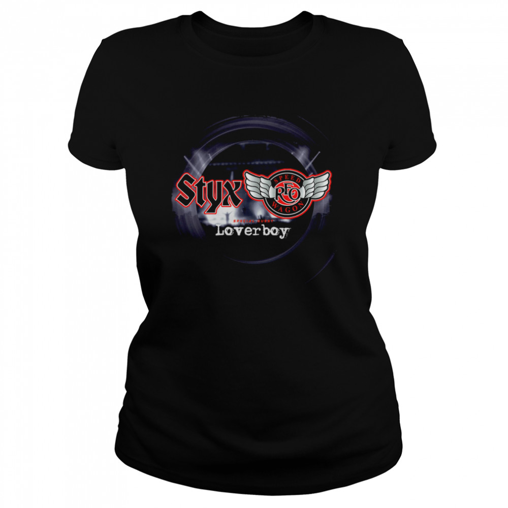 STYX Tour 2022 REO Speed Wagon Loverboy Band T Classic Women's T-shirt