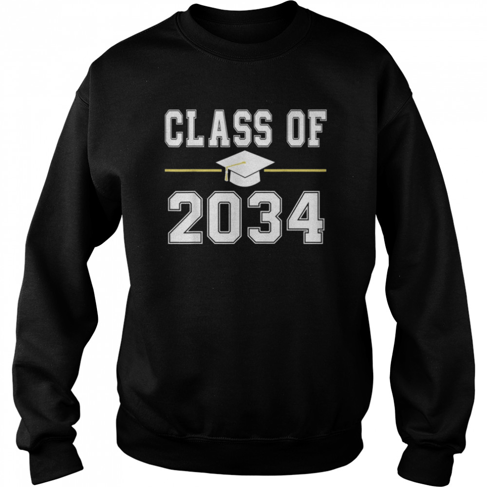 Class Of 2034 Grow With Me Graduation First Day of School Unisex Sweatshirt