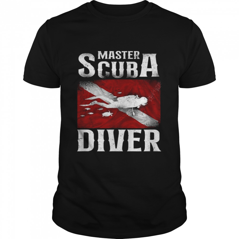 Diving Master Scuba Diver Down Classic Men's T-shirt