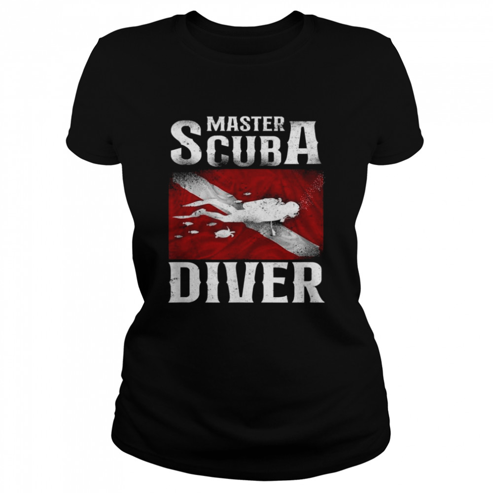 Diving Master Scuba Diver Down Classic Women's T-shirt