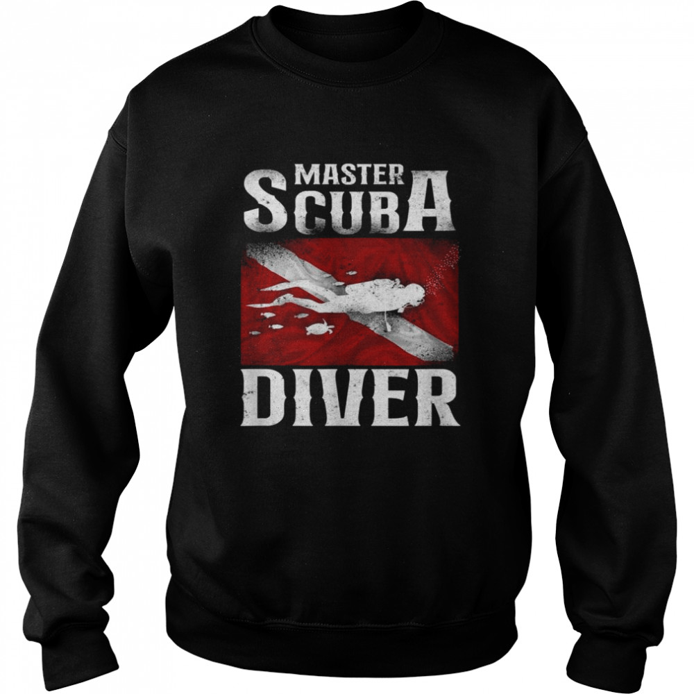 Diving Master Scuba Diver Down Unisex Sweatshirt