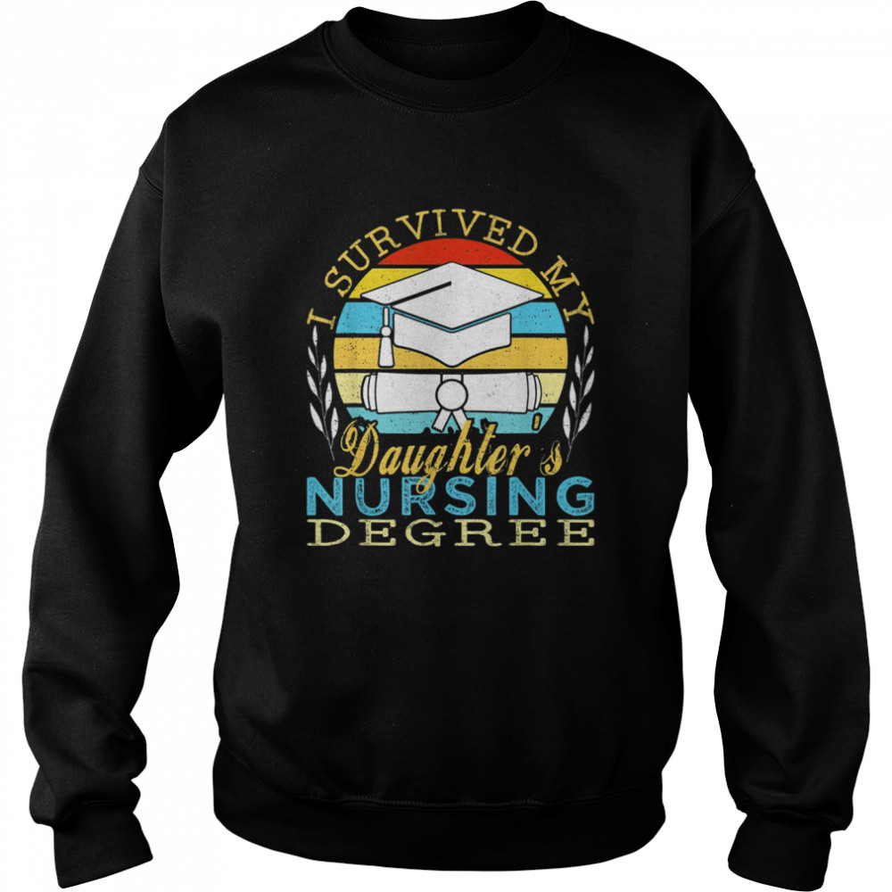 I Survived My Daughter’s Nursing Degree Unisex Sweatshirt