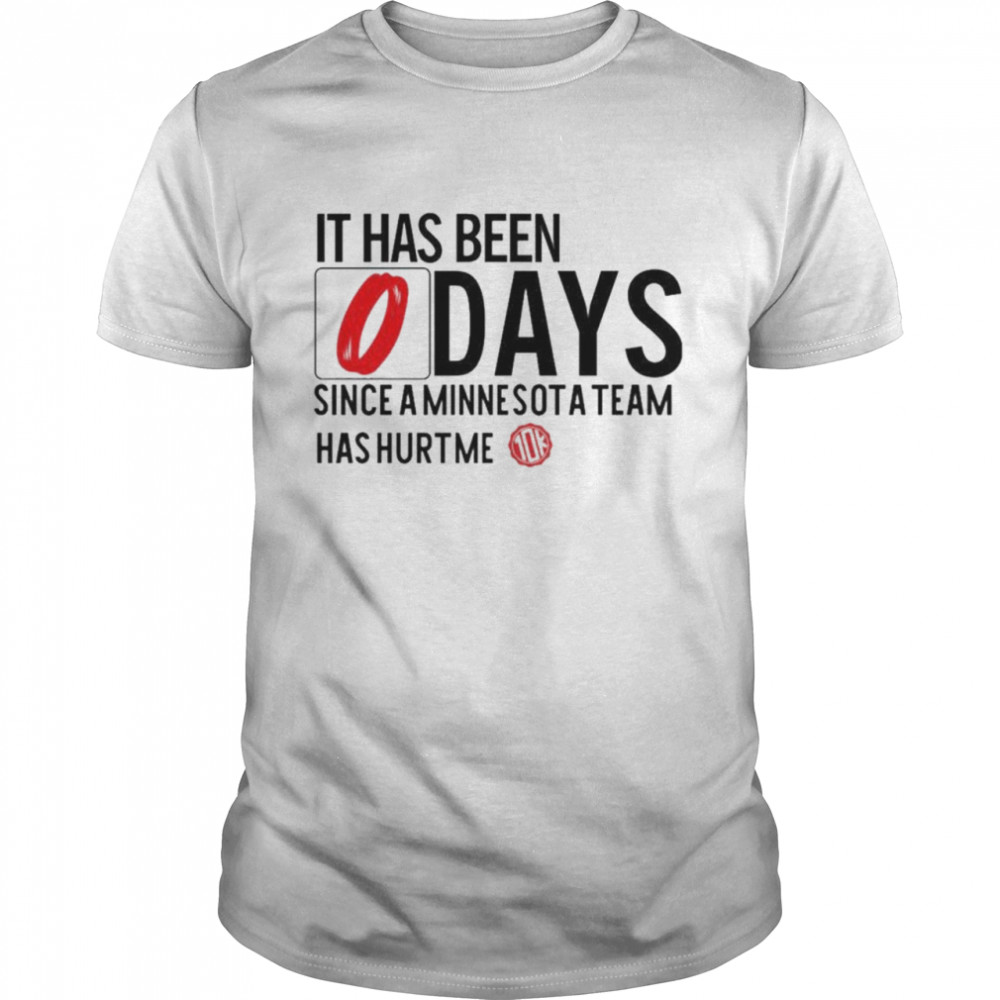 It has been 0 days since a minnesota team has hurt me shirt Classic Men's T-shirt