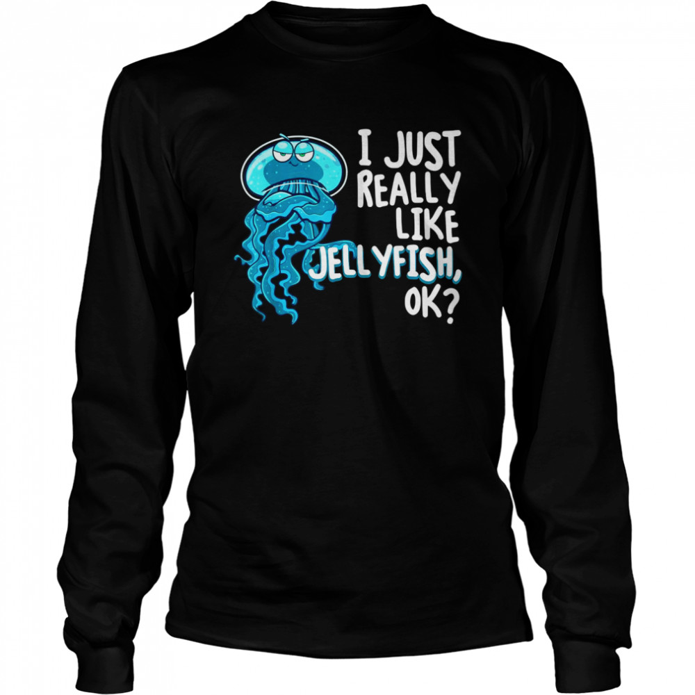 Jellyfish Design Jellyfishs Long Sleeved T-shirt