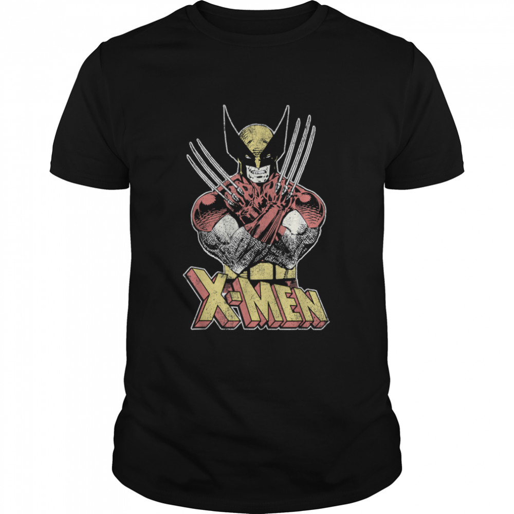 Marvel X-Men Wolverine Classic Comic Vintage Graphic T- Classic Men's T-shirt