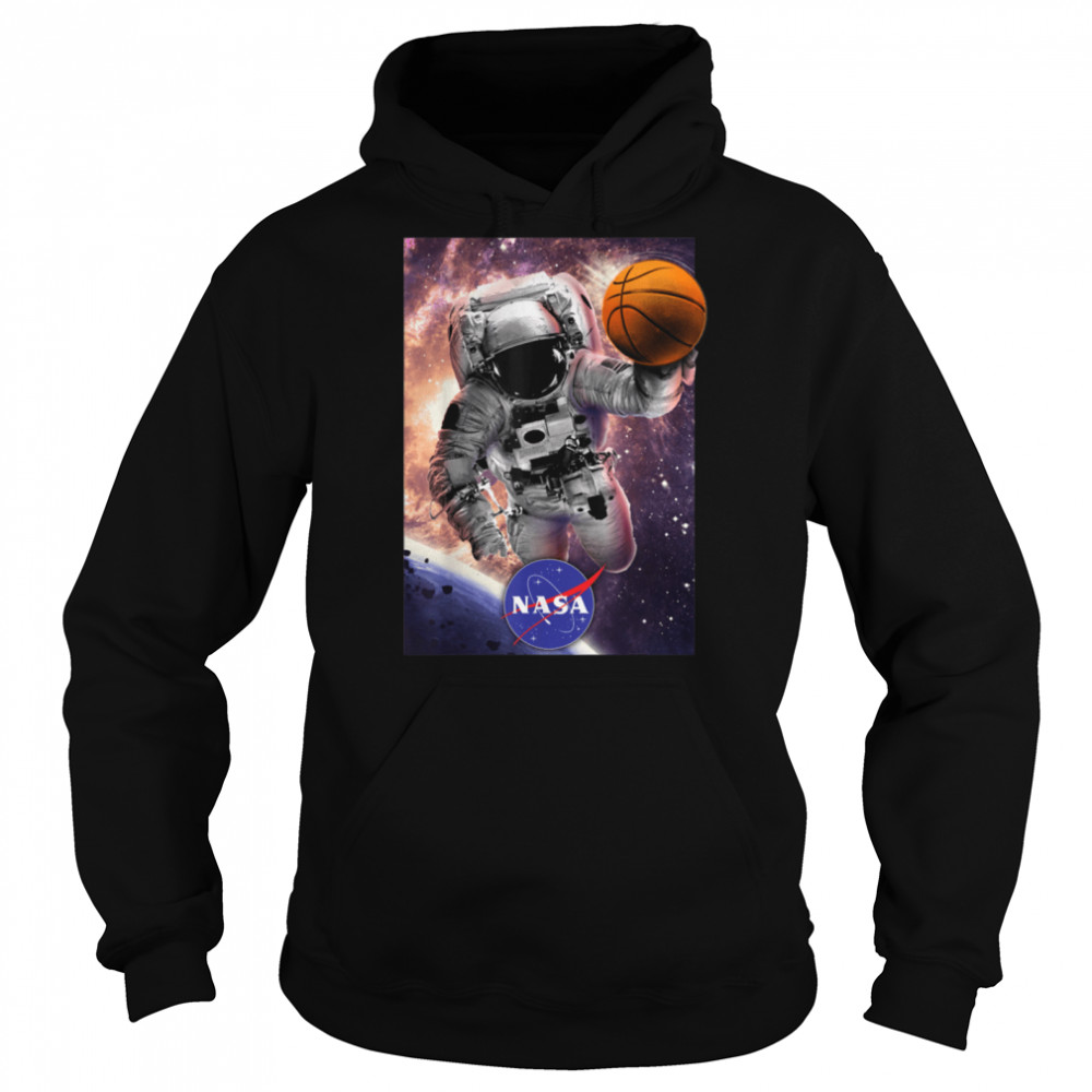 NASA Astronaut Basketball In Space T- B07PFFY75H Unisex Hoodie
