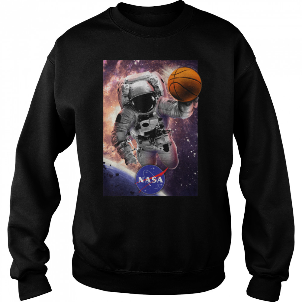 NASA Astronaut Basketball In Space T- B07PFFY75H Unisex Sweatshirt