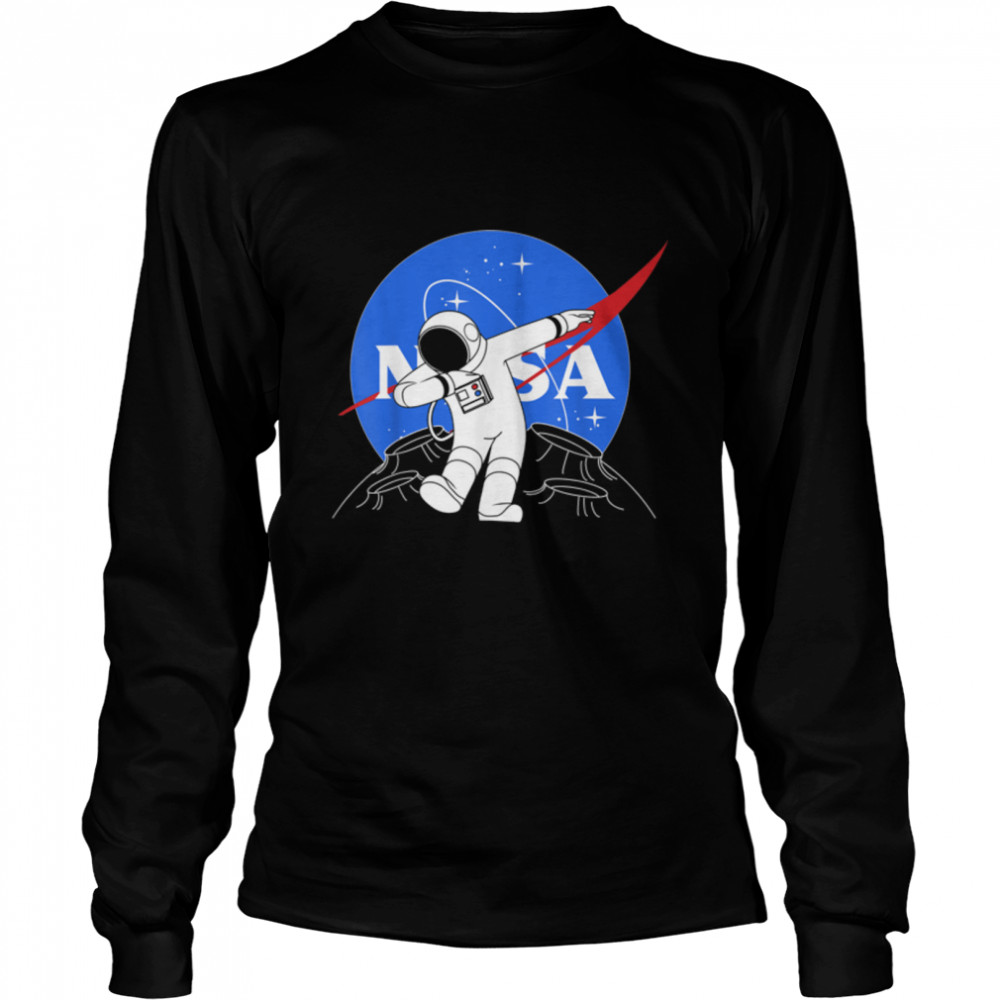 NASA Astronaut Dab On The Moon T- B07G3K7R9V Long Sleeved T-shirt