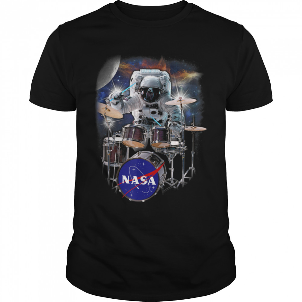 NASA Astronaut Drummer Boy In Space T- B07PG3YJKG Classic Men's T-shirt