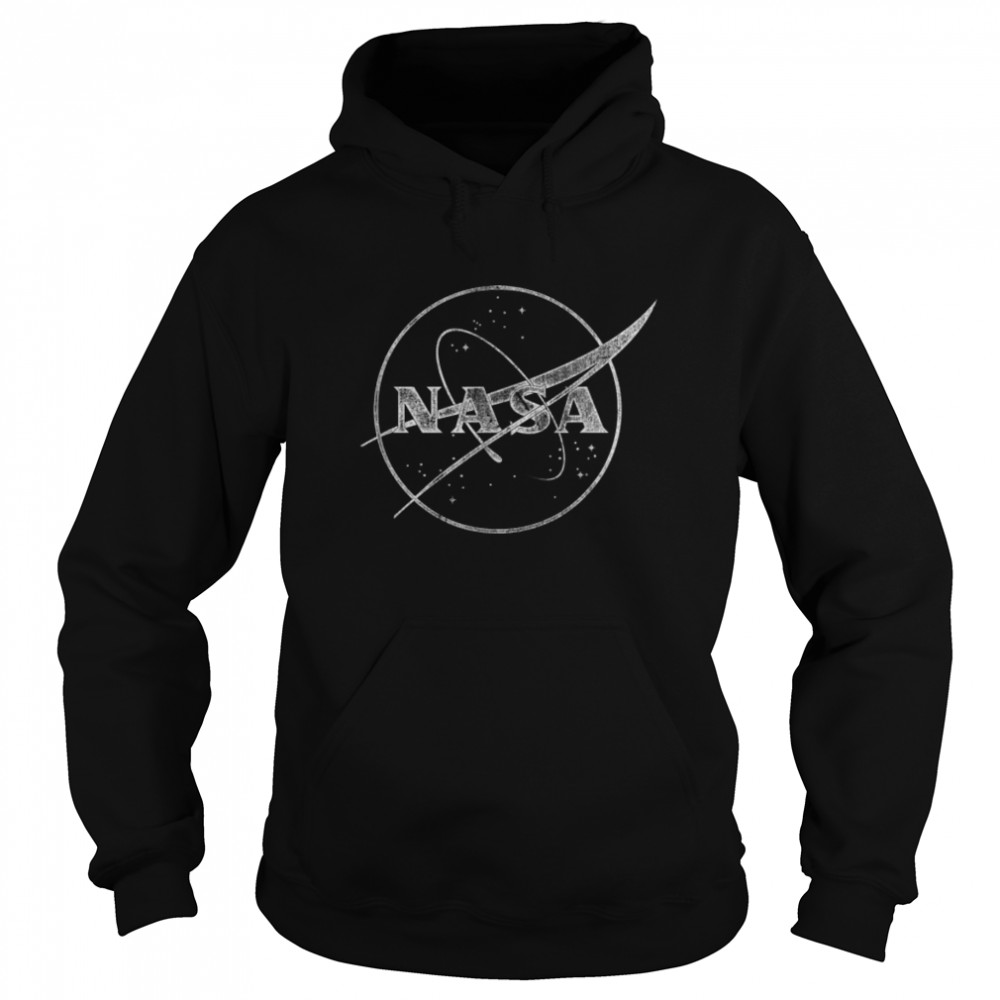 NASA Distressed 1 Color Meatball Logo T- B07PDN7FKL Unisex Hoodie