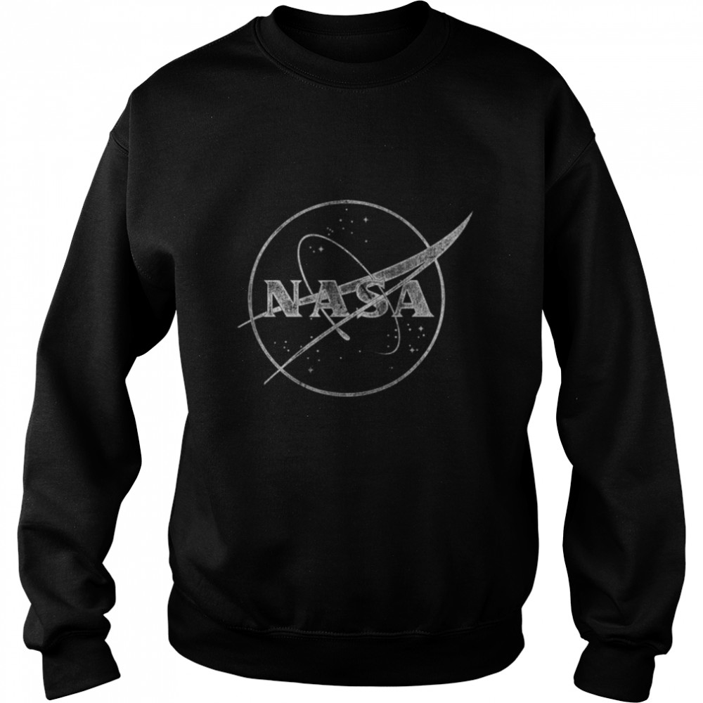 NASA Distressed 1 Color Meatball Logo T- B07PDN7FKL Unisex Sweatshirt