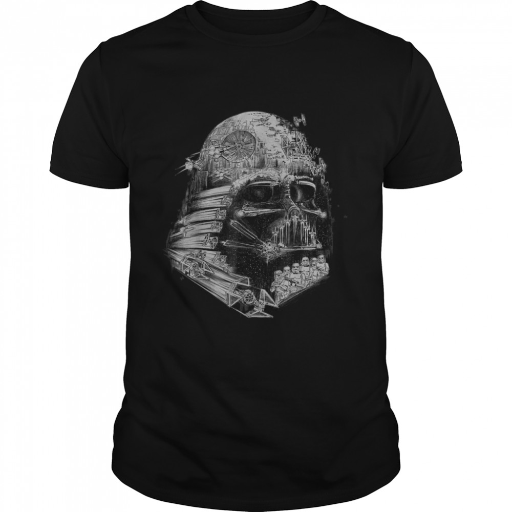 Star Wars Darth Vader Build The Empire Graphic T- Classic Men's T-shirt