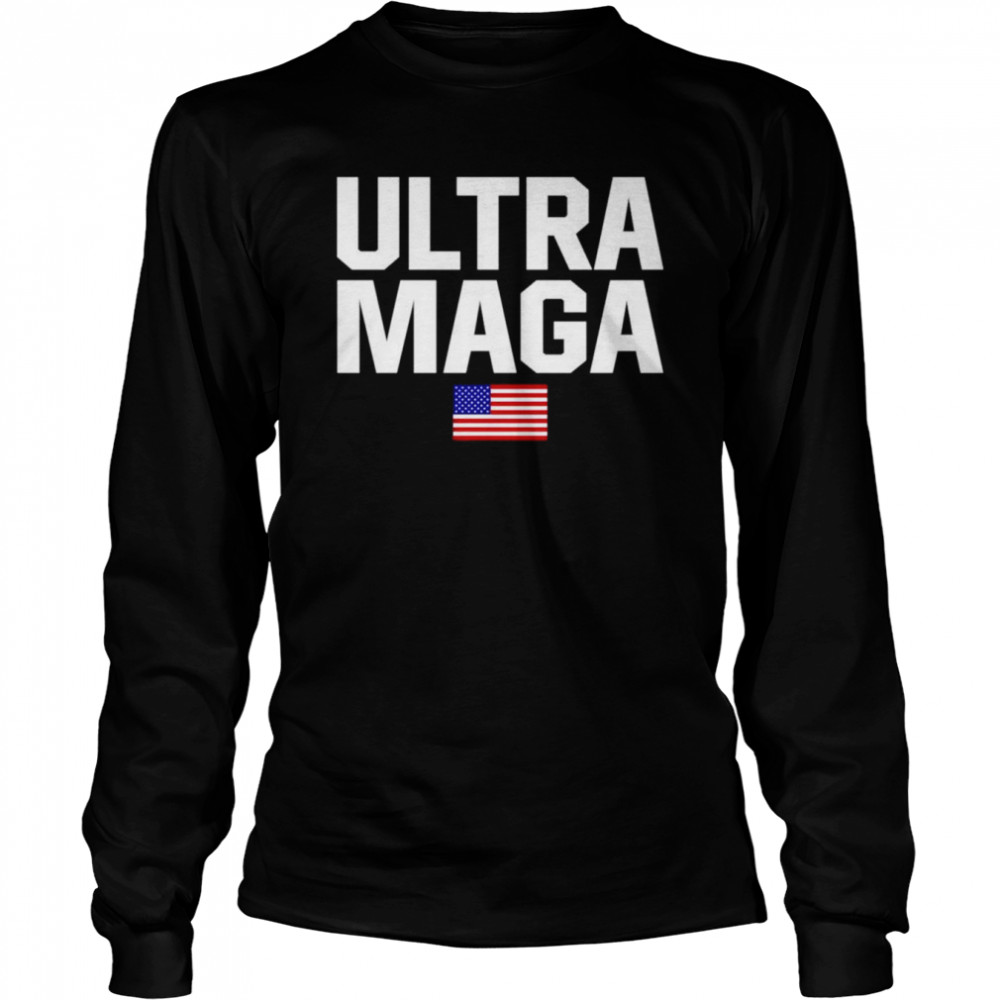 Ultra Maga American Flag Trump 2024 shirt Long Sleeved T-shirt