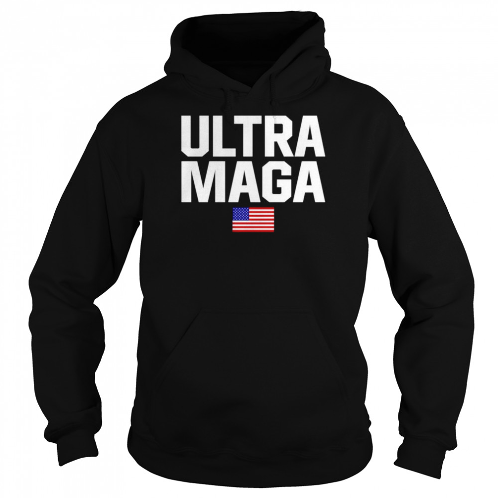 Ultra Maga American Flag Trump 2024 shirt Unisex Hoodie