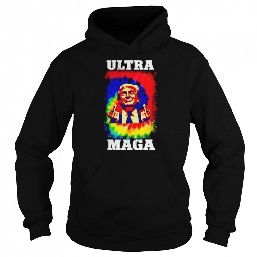 Ultra Maga Trump Bleach Tie Dye Unisex Hoodie