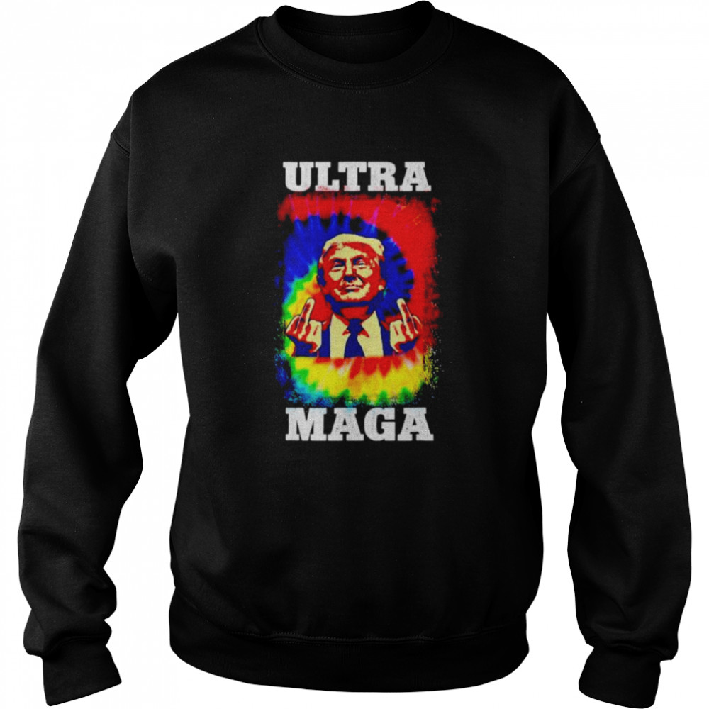 Ultra Maga Trump Bleach Tie Dye Unisex Sweatshirt