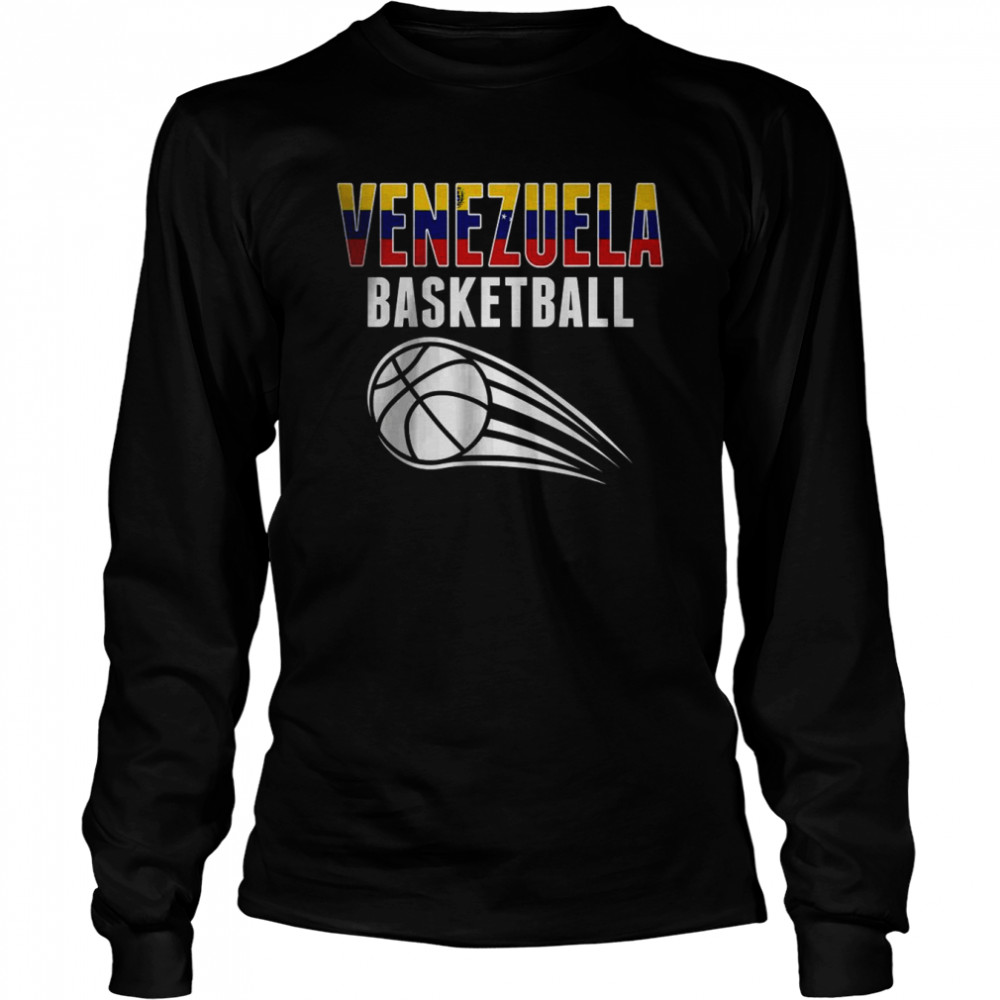 Venezuela Basketball Lovers Jersey T- Long Sleeved T-shirt