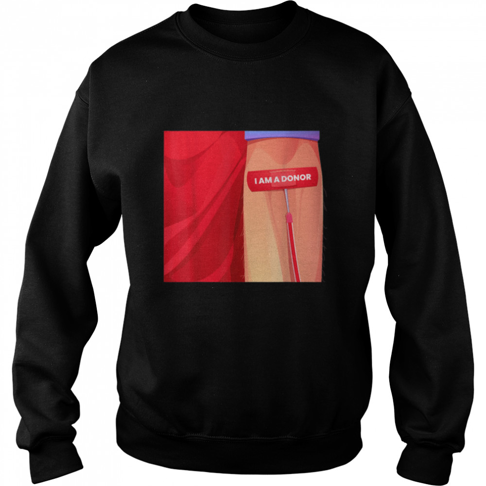 Blood Donation Team Type A B O AB Fun World Blood Donor Day T- B0B1BRLDGK Unisex Sweatshirt