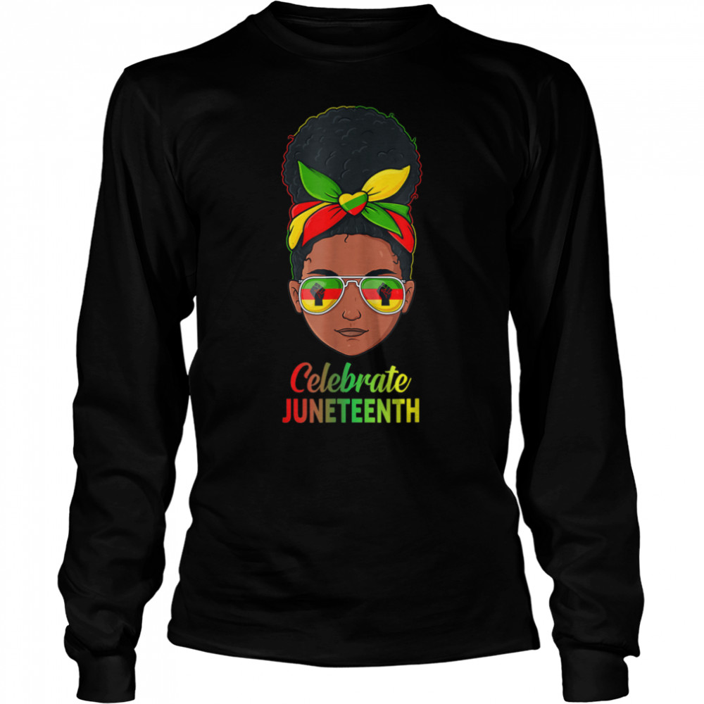 Celebrate Juneteenth 1865 Black Women Freedom T- B0B1BR176J Long Sleeved T-shirt