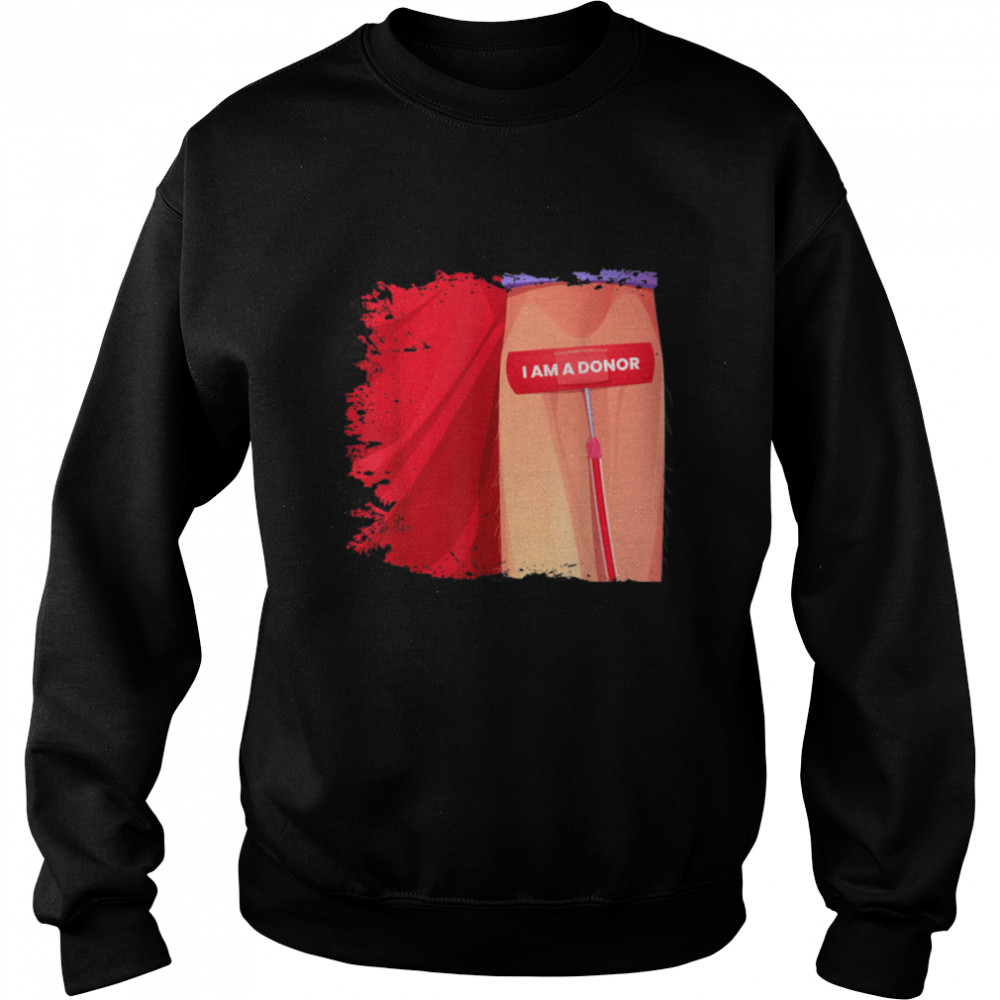 World Blood Donor Day Phlebotomy Heartbeat Type Phlebotomist T- B0B1BQN8ZJ Unisex Sweatshirt