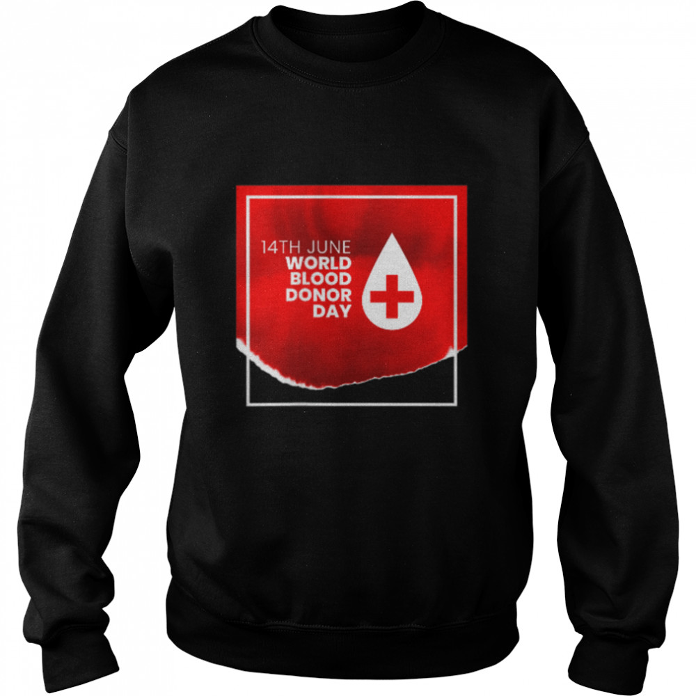 World Blood Donor Day Phlebotomy Pocket Type Phlebotomist T- B0B1BYGJW9 Unisex Sweatshirt