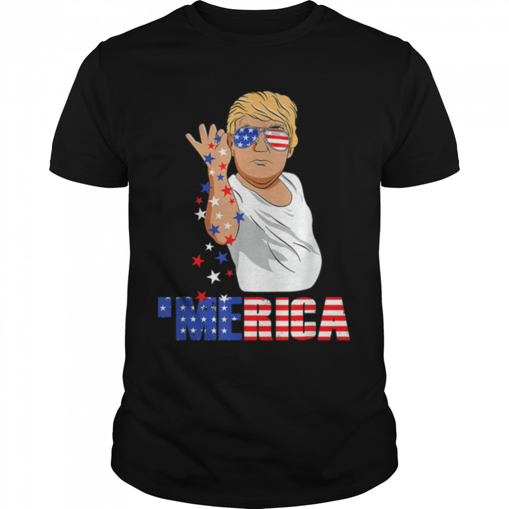 Funny Trump Salt Merica Freedom 4th Of July T Shirt Gifts T-Shirt B0B1HF8FFG