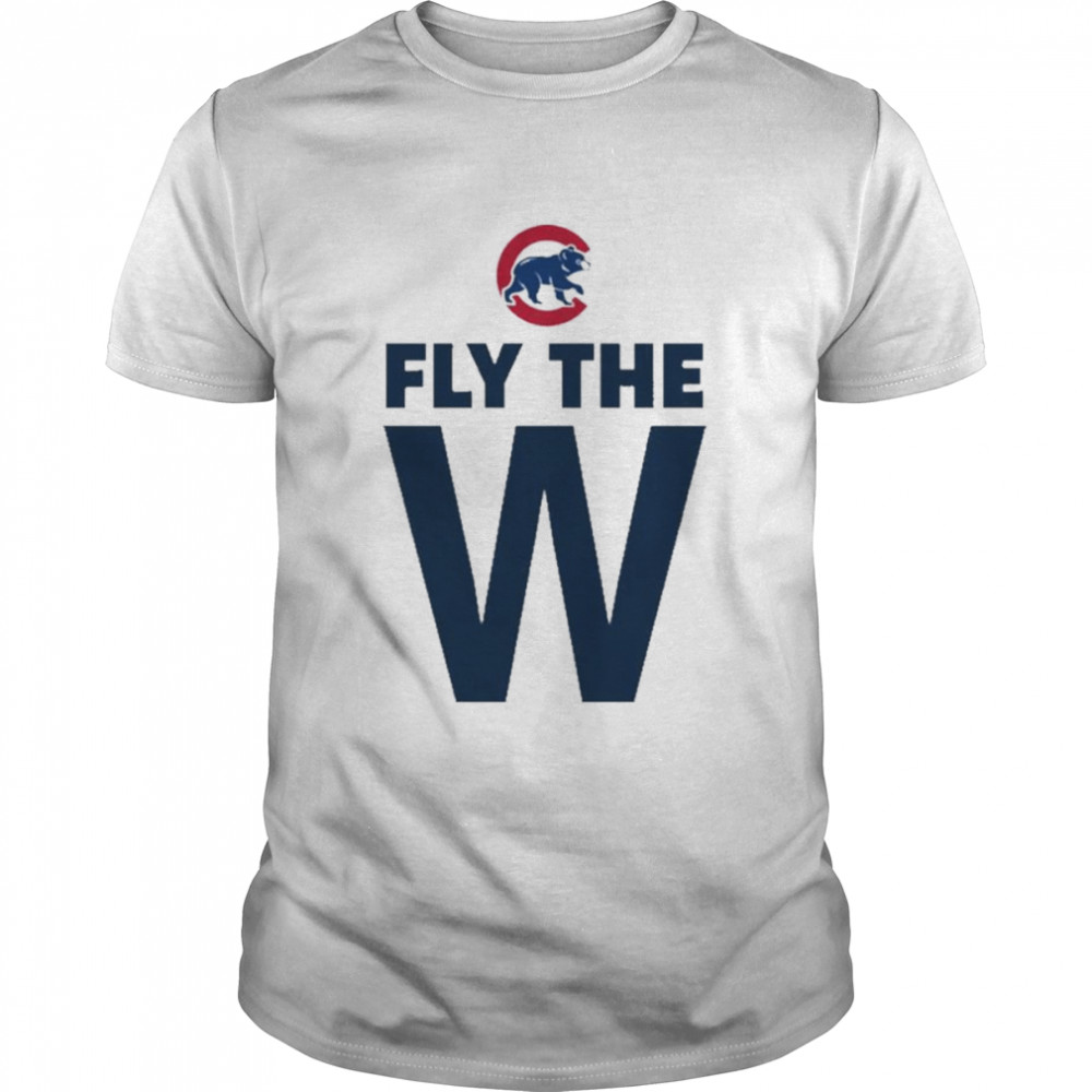 Mlb Chicago Cubs Fanatics Fly The W Hometown Collection T- Classic Men's T-shirt