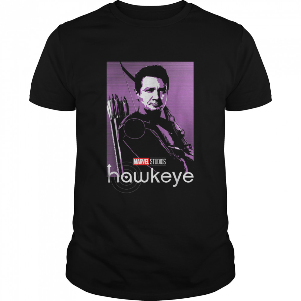Marvel Hawkeye Pop Art Portrait T- Classic Men's T-shirt