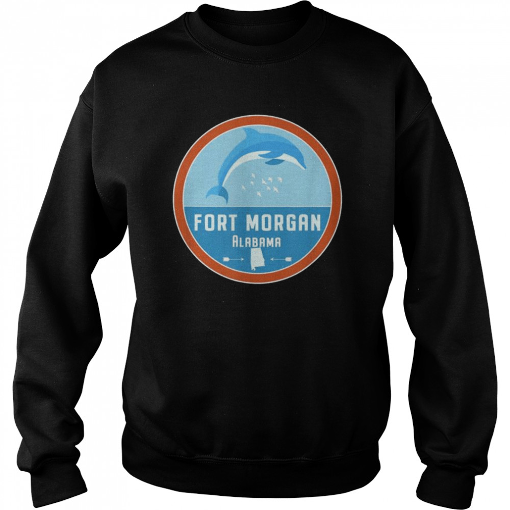 Fort morgan alabama beach dolphin al vacation shirt Unisex Sweatshirt
