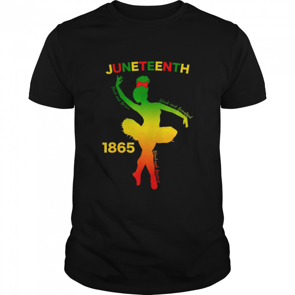 Happy juneteenth is my independence day dancer black girl shirt Classic Men's T-shirt