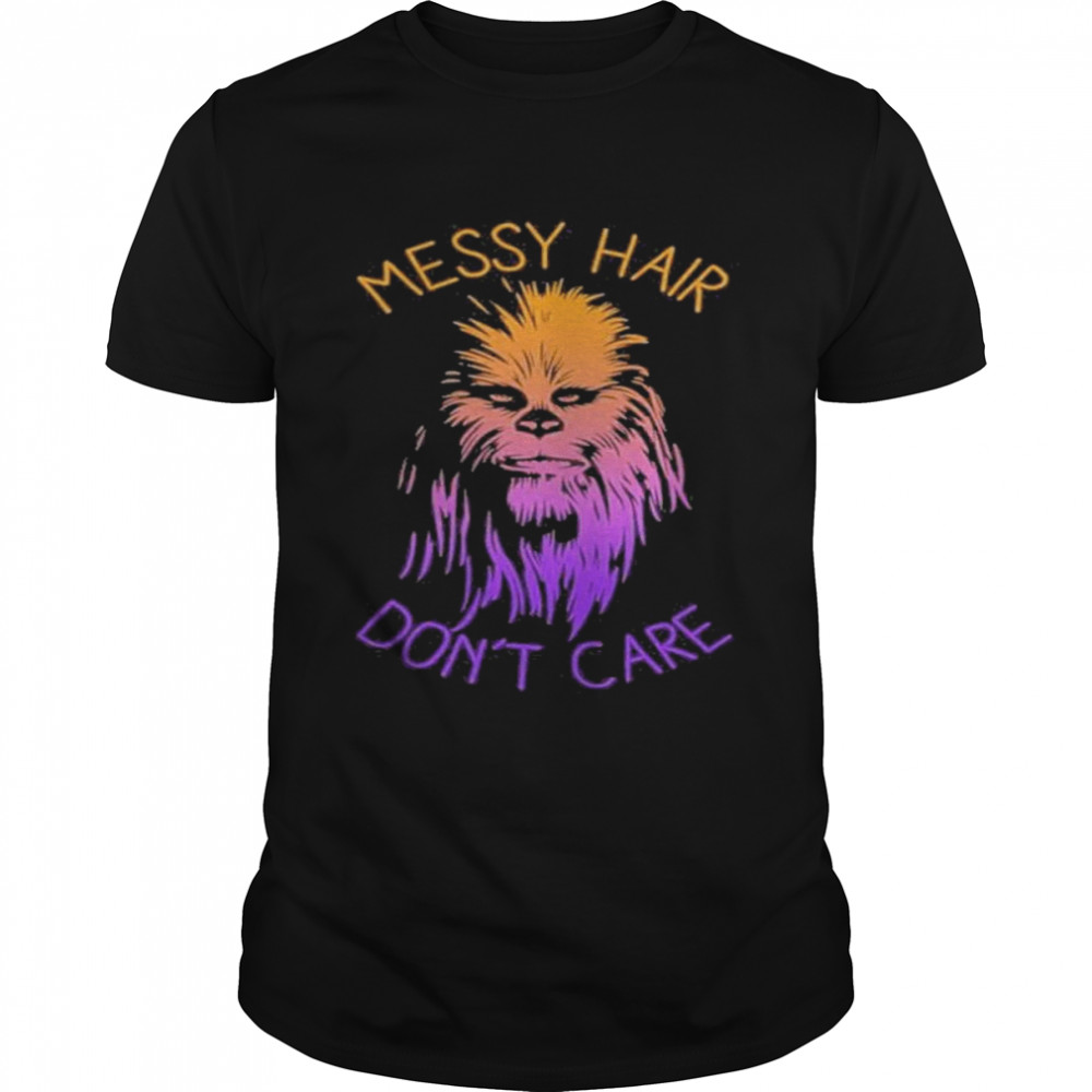 Junior’s Star Wars Messy Hair Don’t Care Chewie Graphic Ron Howard T- Classic Men's T-shirt
