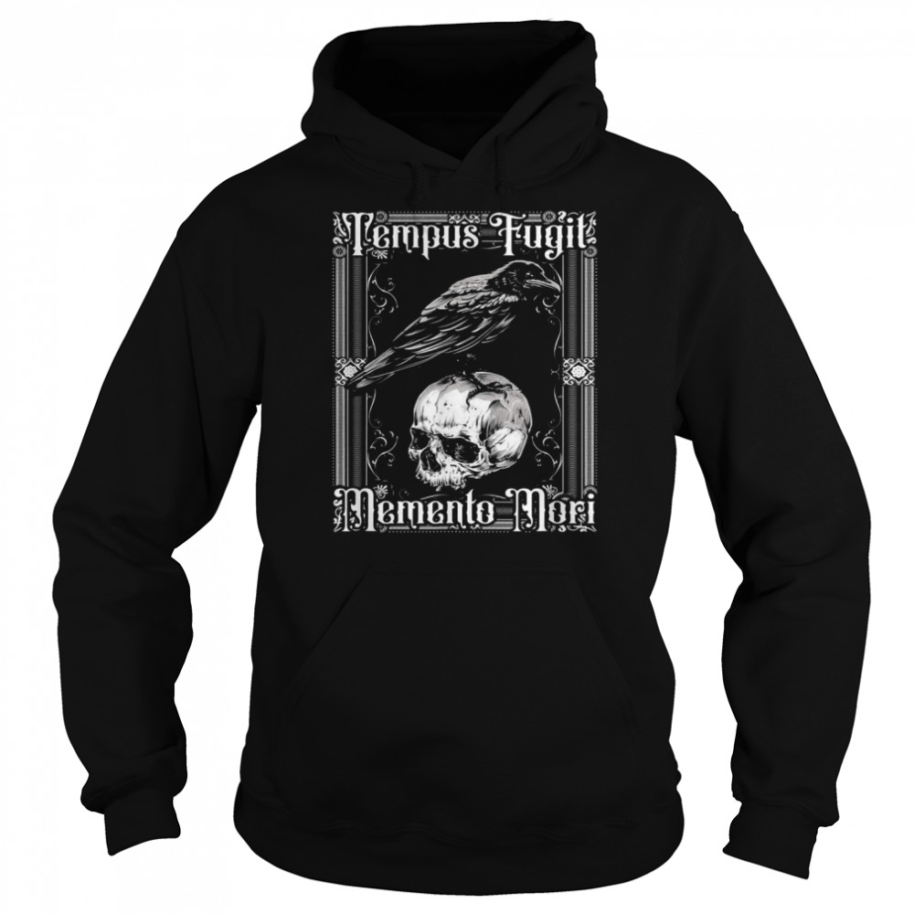 Tempus Fugit Memento Mori lateinischer Spruch Unisex Hoodie