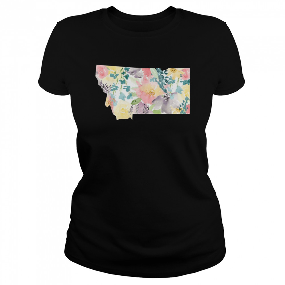 Montana Watercolor Soft Floral  Classic Women's T-shirt