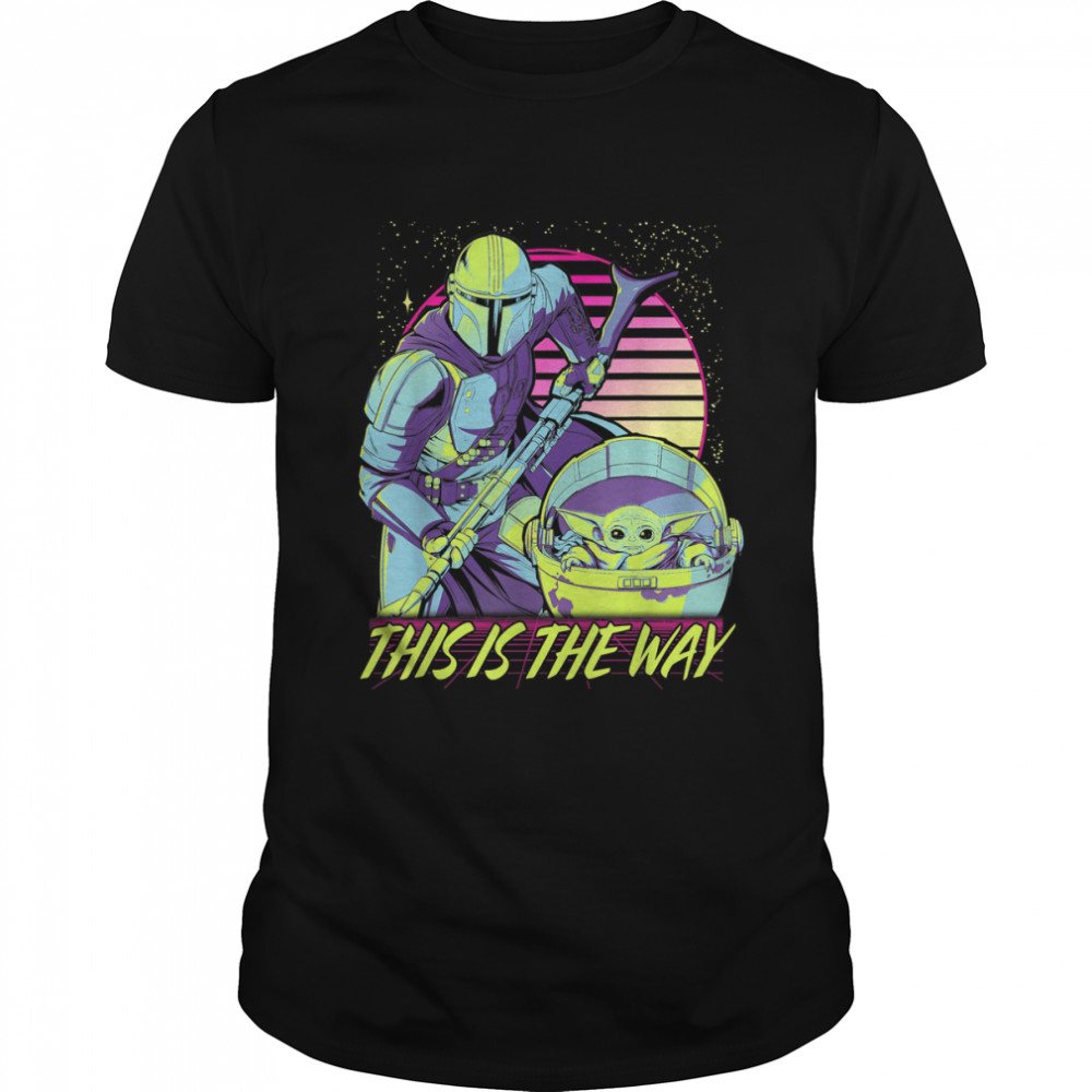 Star Wars The Mandalorian The Child This Is The Way Neon T- Classic Men's T-shirt