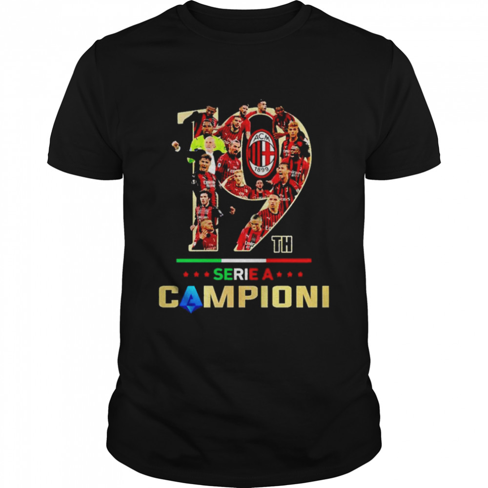 AC Milan 19th Series A Campioni shirt Classic Men's T-shirt