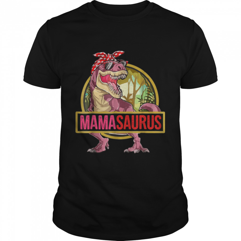 Mamasaurus T Rex Dinosaur Mama Saurus Family Matching T-Shirt B0B2JX4K95