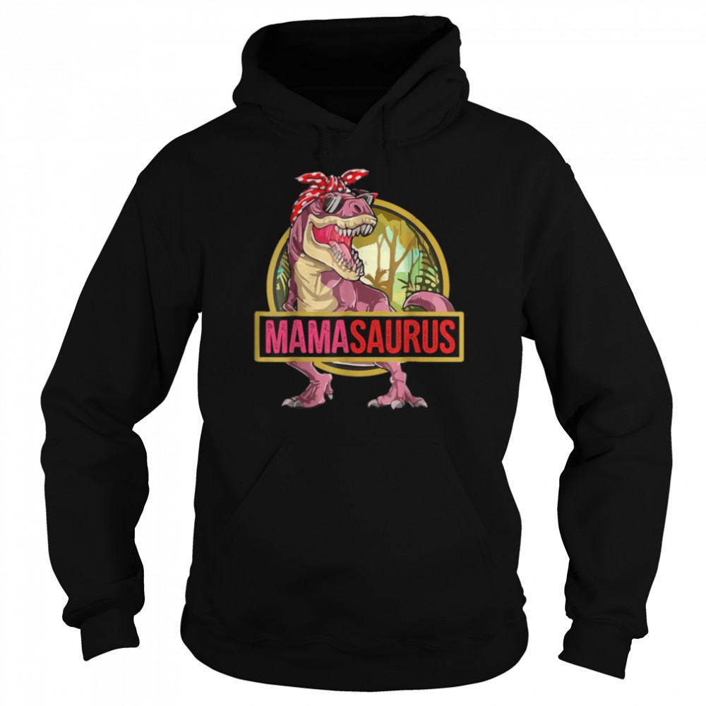 Mamasaurus T Rex Dinosaur Mama Saurus Family Matching T- B0B2JX4K95 Unisex Hoodie