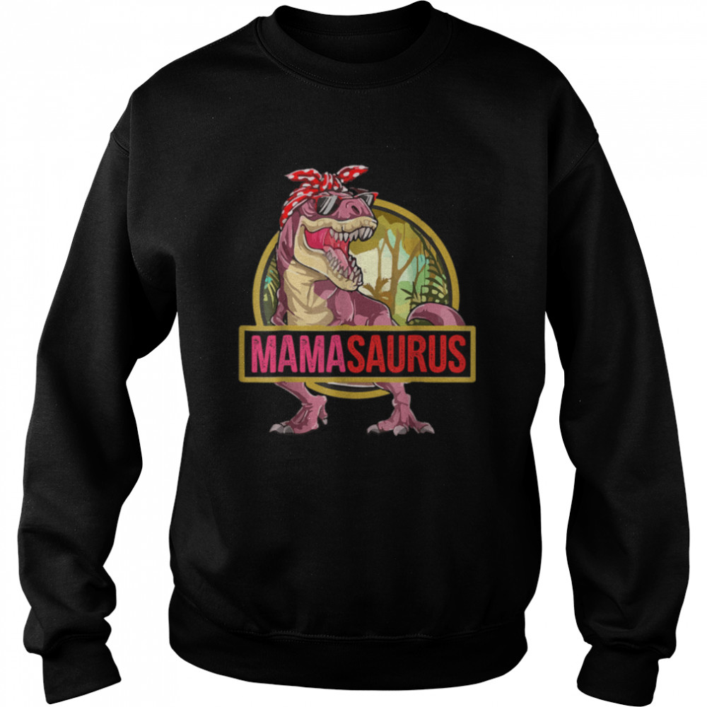Mamasaurus T Rex Dinosaur Mama Saurus Family Matching T- B0B2JX4K95 Unisex Sweatshirt