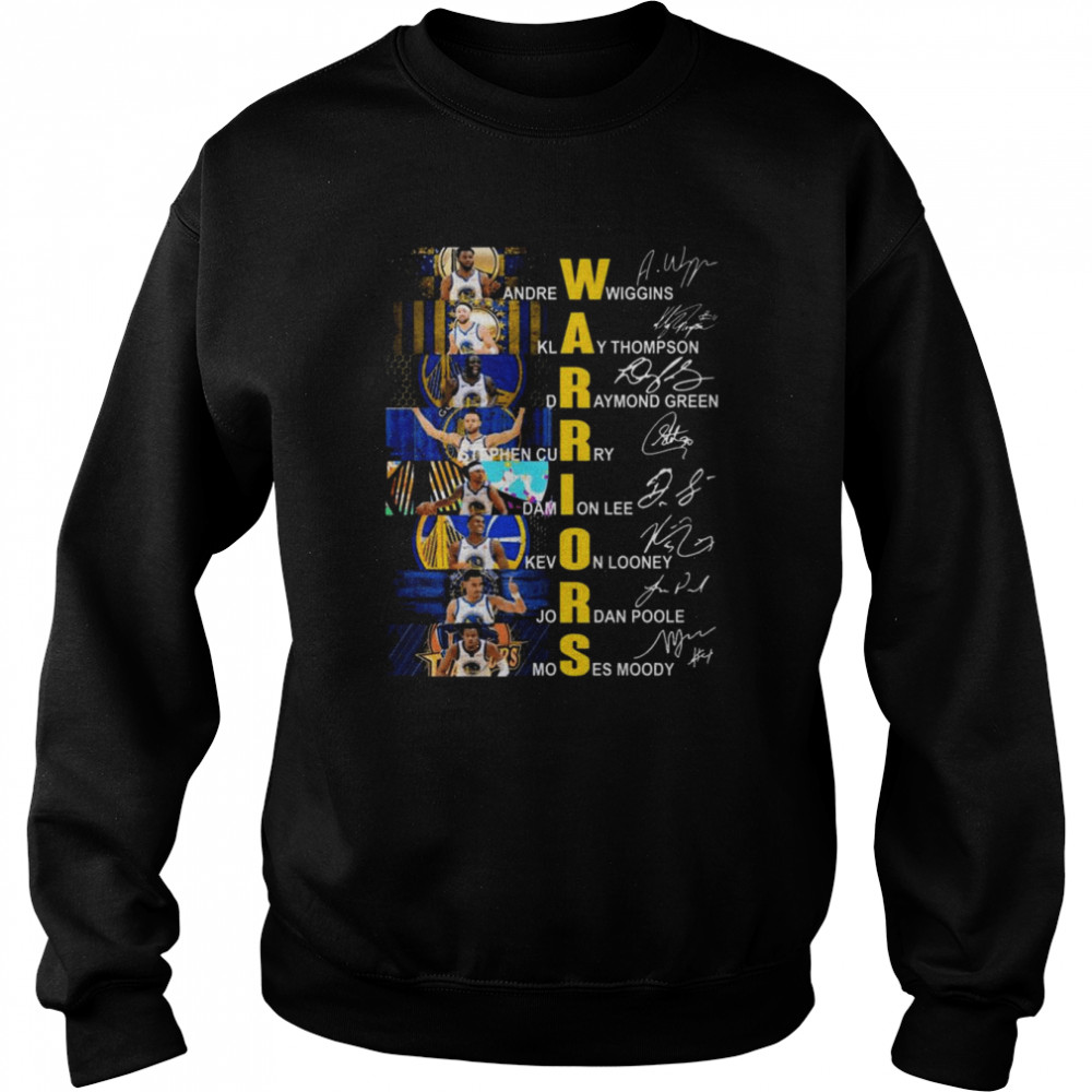 The Warriors Andrew Wiggins and Klay Thompson and Draymond Green signatures shirt Unisex Sweatshirt