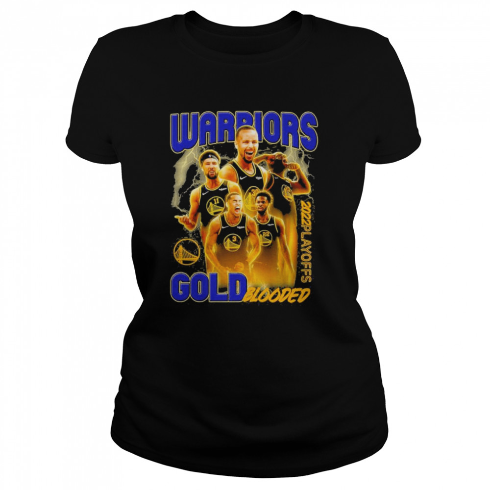 Warriors Gold Blooded 2022 NBA Playoff Champions Classic Women's T-shirt