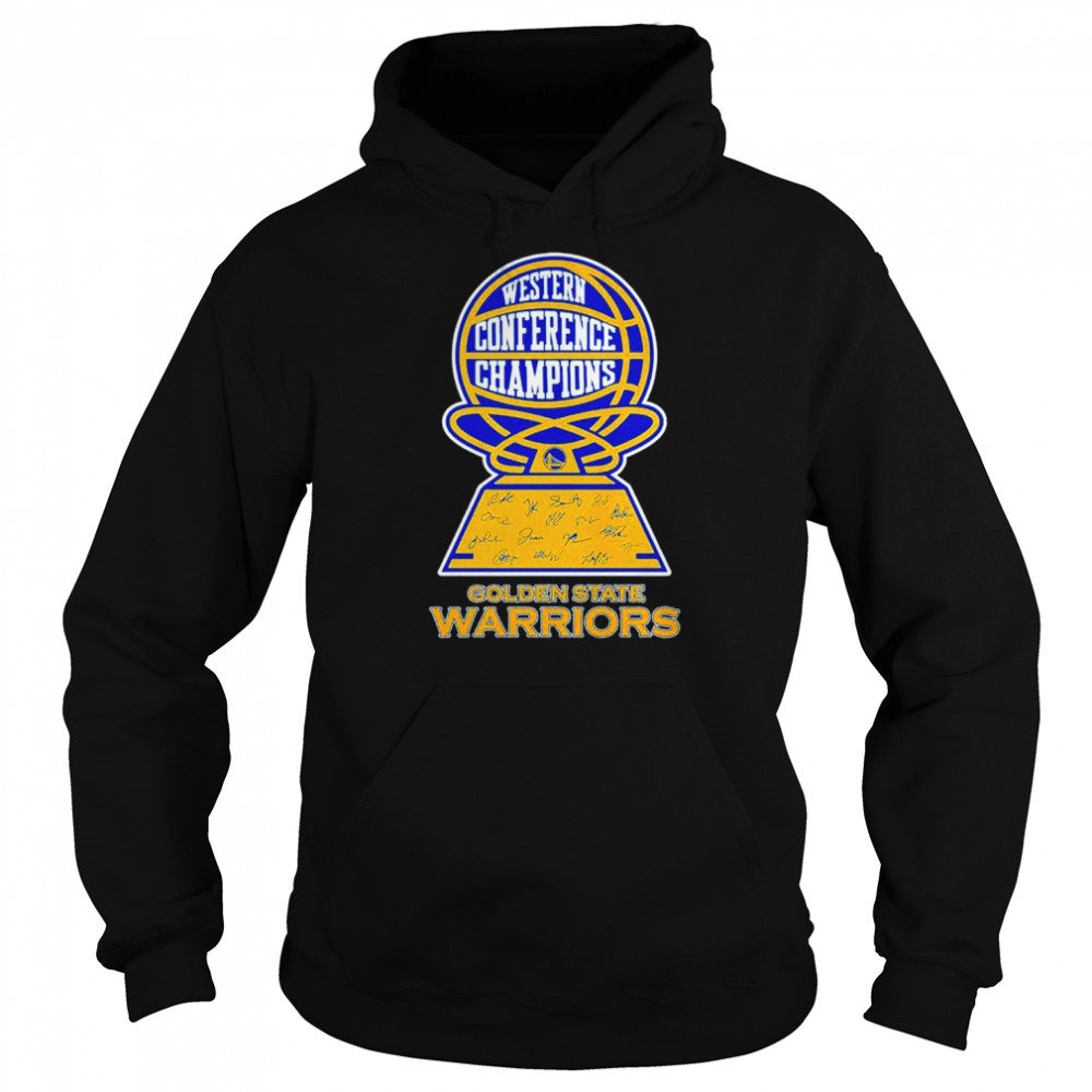 Western Conference Champions Golden State Warrirors signatures shirt Unisex Hoodie