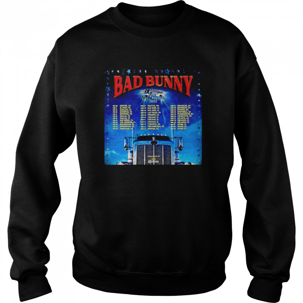 Bad Bunny El Ultimo Tour Del Mundo 2022 shirt Unisex Sweatshirt