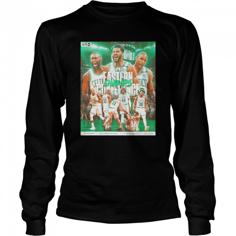 Boston Celtics Champ 2022 Eastern Conference Champions Poster T- Long Sleeved T-shirt