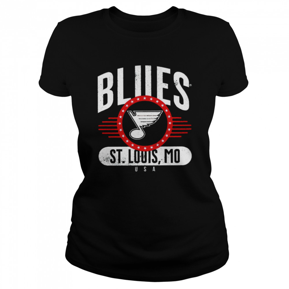 St. Louis Blues Hockey Mo USA logo 2022 T-shirt Classic Women's T-shirt