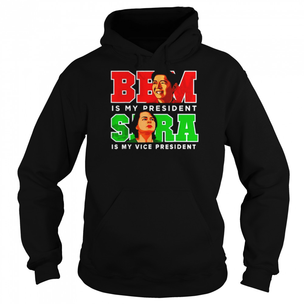 Bbm Sara 2022 President Red Bong Marcos Duterte Inday T- Unisex Hoodie